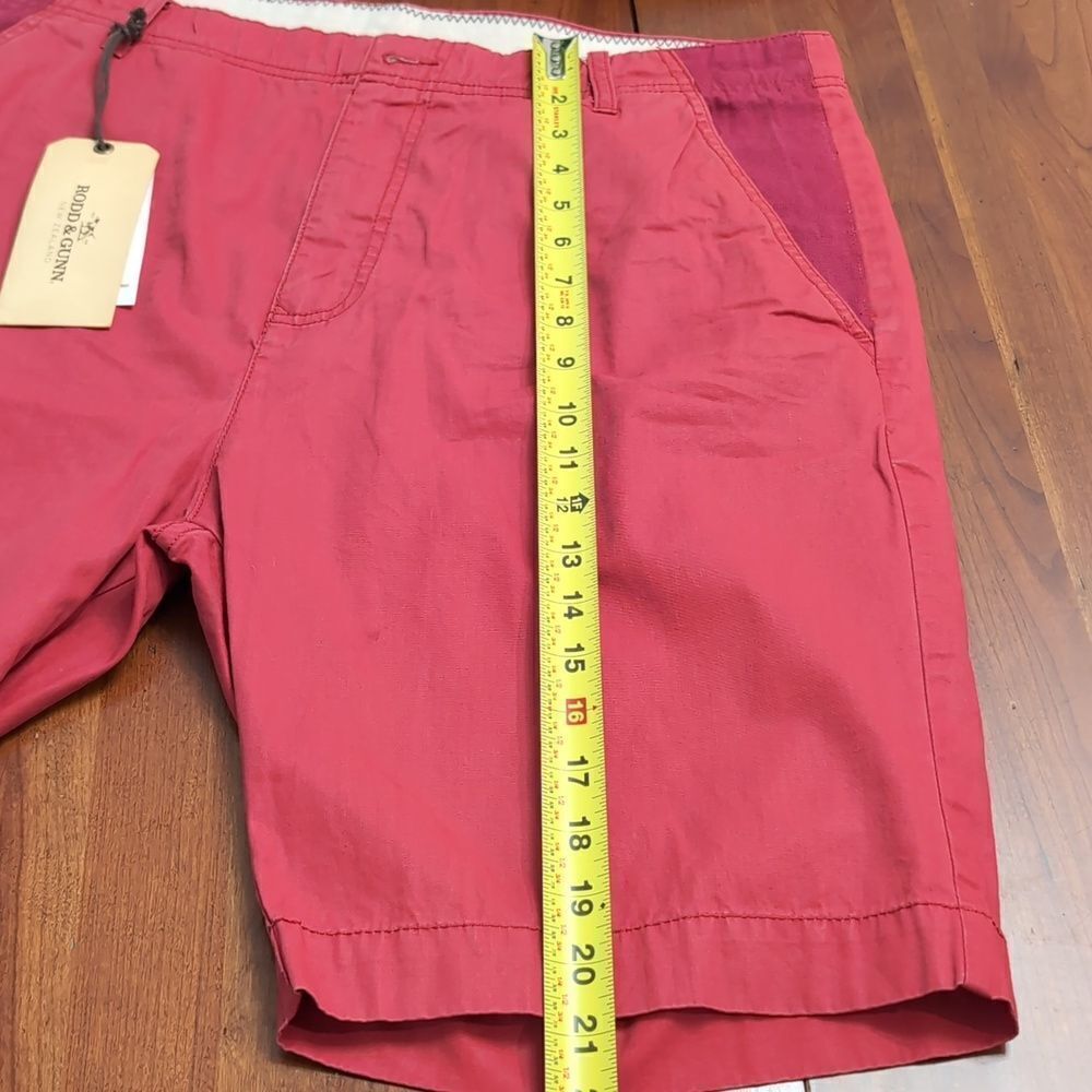Rodd & Gunn Mornington Short In Chilli Red Men’s Size 36 NWT - Picture 12 of 13